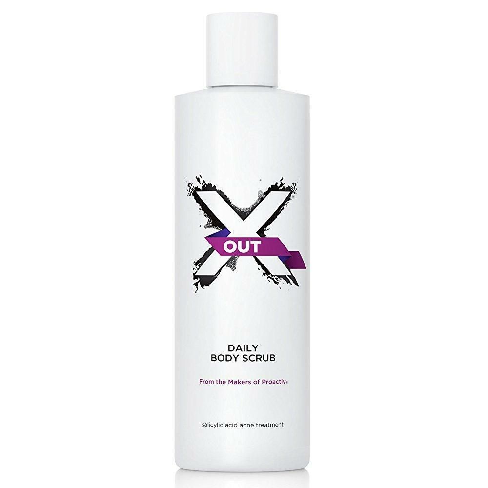 X Out Daily Body Scrub Salicylic Acid Acne Treatment, 8 oz LARGE 03/20, 4 Count